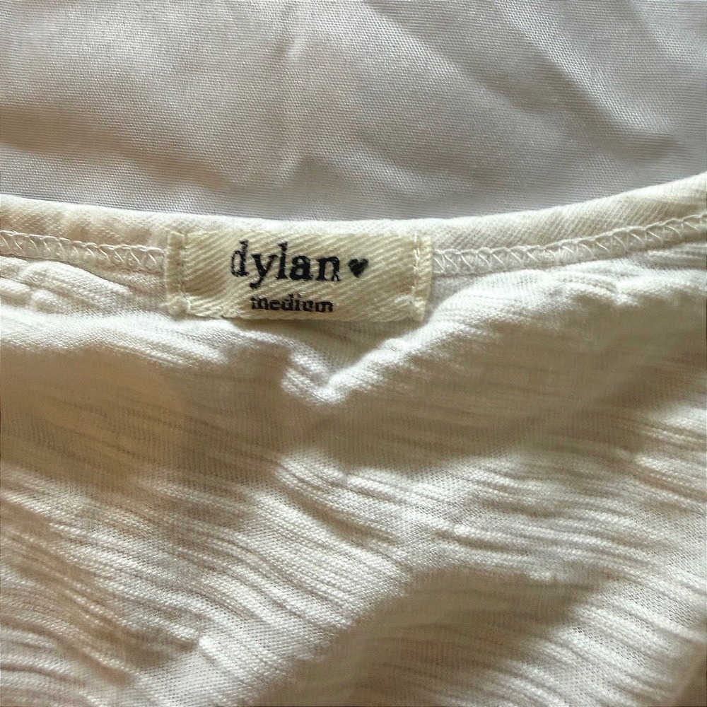 Dylan White Tee Size M